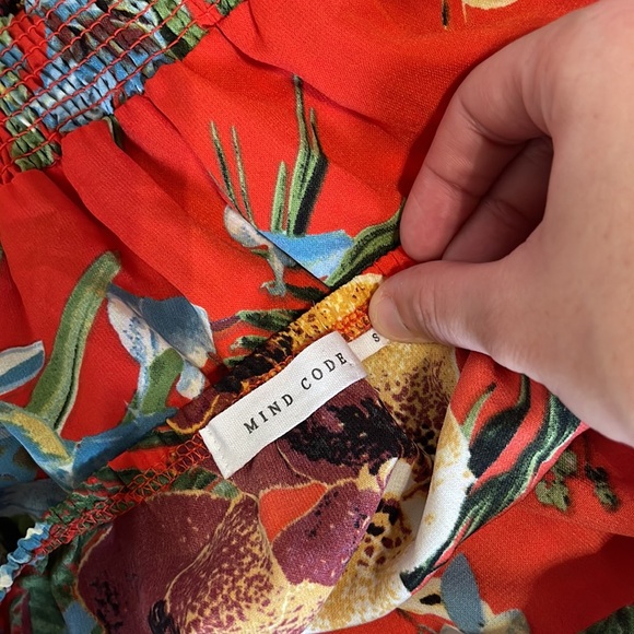 Women’s small tropical mind code small strapless jumpsuit - Picture 4 of 6